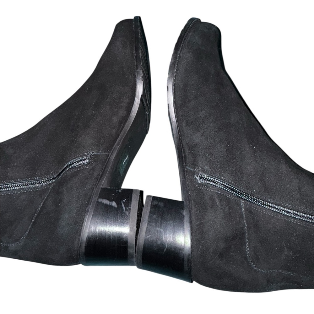 Stuart Weitzman 5050 Black Suede Iconic Over The Knee Stretch Boots NEW Size 9.5 - Picture 7 of 10